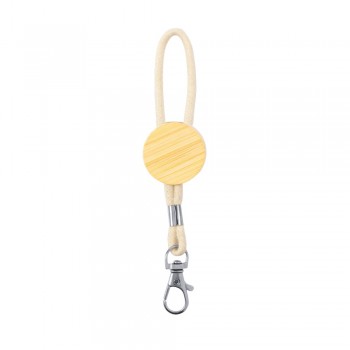 Keyring, bamboo detail