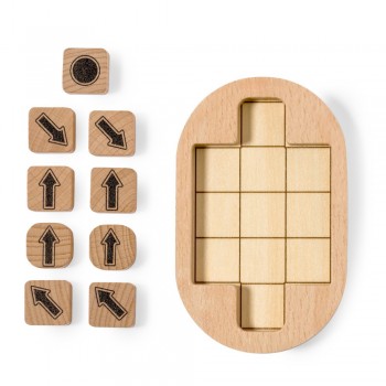 Wooden skill game, 9 pcs