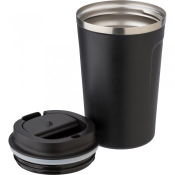 Thermo mug 380 ml, double walled, stainless steel inside and outside AIV4863-03