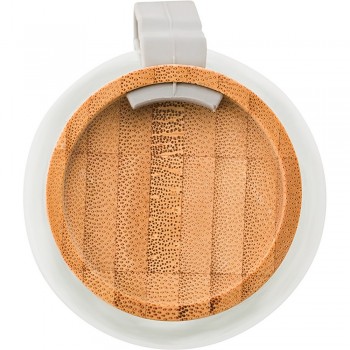 Glass sports bottle 600 ml, bamboo screw and silicone grip AIV4867-16 Glass sports bottle 600 ml, bamboo screw and silicone grip AIV4867-16