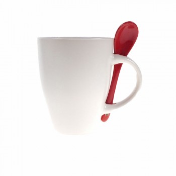Ceramic mug 300 ml with spoon AIV5269-05 Ceramic mug 300 ml with spoon AIV5269-05