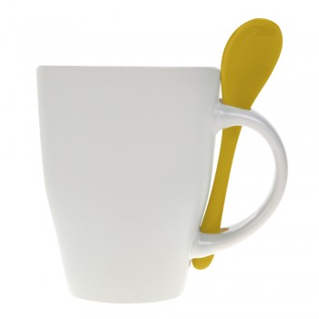 Ceramic mug 300 ml with spoon AIV5269-08 Ceramic mug 300 ml with spoon AIV5269-08