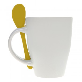 Ceramic mug 300 ml with spoon AIV5269-08 Ceramic mug 300 ml with spoon AIV5269-08