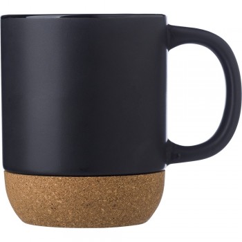 Ceramic mug 420 ml, cork detail AIV6985-03 Ceramic mug 420 ml, cork detail AIV6985-03