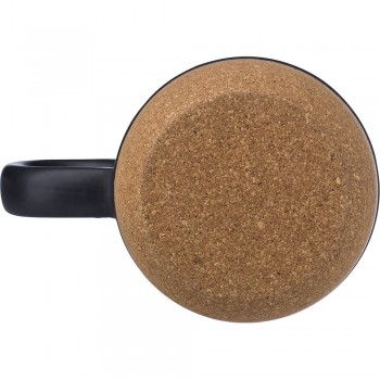 Ceramic mug 420 ml, cork detail AIV6985-03 Ceramic mug 420 ml, cork detail AIV6985-03