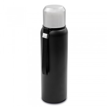 Air Gifts vacuum flask 750 ml with hand strap, double vacuum walled, stainless steel inside and outside, leakproof lid, thermal insulation scale: 4 +leakproof AIV7234-03 Air Gifts vacuum flask 750 ml with hand strap, double vacuum walled, stainless steel inside and outside, leakproof lid, thermal insulation scale: 4 +leakproof AIV7234-03