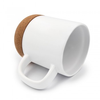 Ceramic mug 370 ml, cork detail | Kate AIV8297-02 Ceramic mug 370 ml, cork detail | Kate AIV8297-02