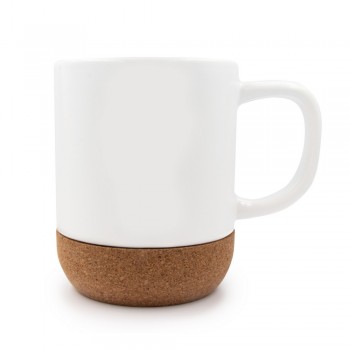 Ceramic mug 370 ml, cork detail | Kate AIV8297-02 Ceramic mug 370 ml, cork detail | Kate AIV8297-02