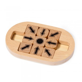 Wooden skill game, 9 pcs