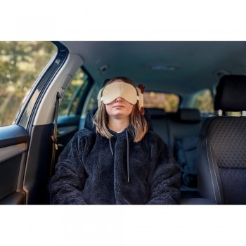 Plush dog, travel pillow, eye mask | Atta