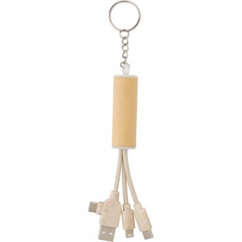 Charging cable, keyring