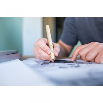 Wooden ball pen with a square cross-section shaft | Arisoa