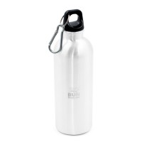 Sports bottle 500 ml with carabiner, white