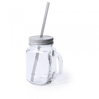 Drinking jar 500 ml with straw AIV8983-32