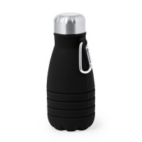 Foldable sports bottle 550 ml with carabiner clip