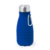 Foldable sports bottle 550 ml with carabiner clip