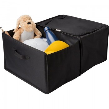 Foldable car organizer, cooler compartment