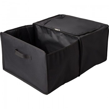 Foldable car organizer, cooler compartment