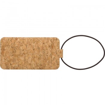 Cork luggage tag