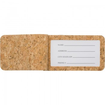 Cork luggage tag