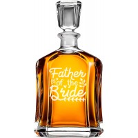 Degvīna Karafe ar Uzrakstu - "Father Of The Bride" ,Dzimšanas Dienas Dāvana, Izmērs 700Ml