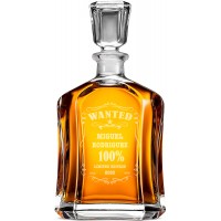 Engraved Personalised Whiskey Decanter 700ml / 23.75oz, Gift for Him