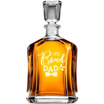 Viskija Stikl Karafe ar Uzrakstu - 