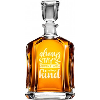 Moderna Viskija Karafe ar Uzrakstu - 