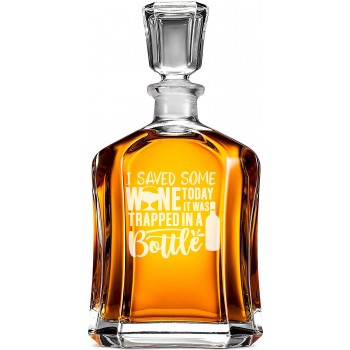 Degvīna Karafe ar Uzrakstu - 