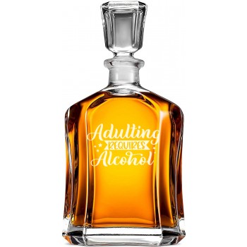 Viskija Dekanteris ar Uzrakstu - 