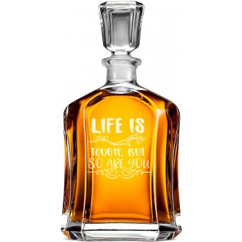 Degvīna Karafe ar Uzrakstu - 