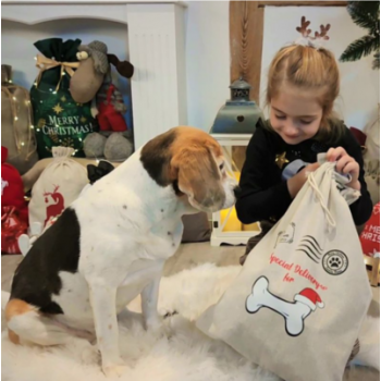 Maisiņš kā lins 35 x 50 cm ar apdruku