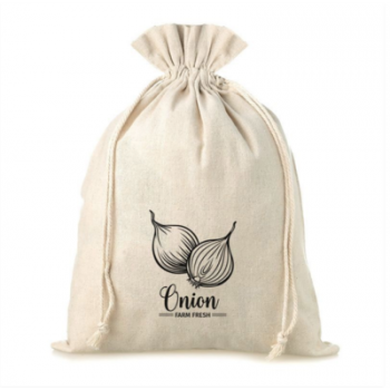 Bag like linen with printing 30 x 40 cm - for onion