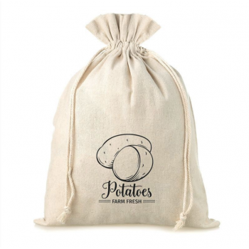 Bag like linen with printing 35 x 50 cm - for potatoes
