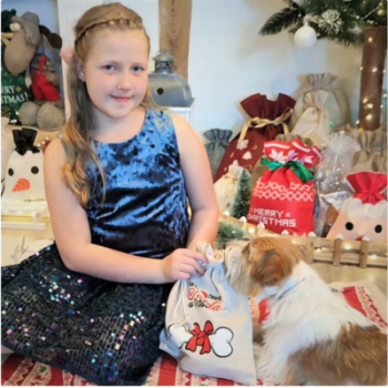 Maisiņš kā lins 26 x 35 cm ar apdruku