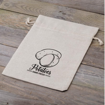 Bag like linen with printing 35 x 50 cm - for potatoes
