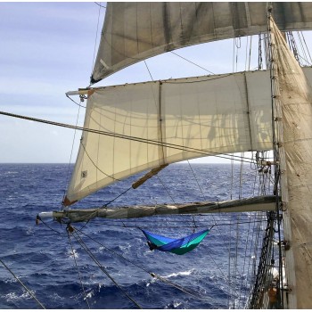 Travel hammock ADVENTURE HAMMOCK, Ice Blue