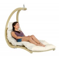 Hanging lounger SWING LOUNGER, Creme, Amazonas