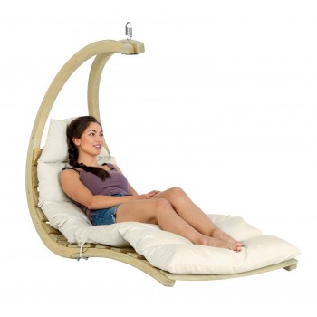 Hanging lounger SWING LOUNGER, Creme, Amazonas