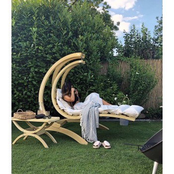 Hanging lounger SWING LOUNGER, Creme, Amazonas