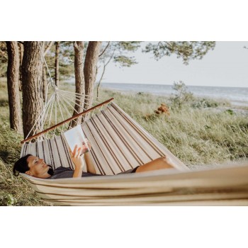 Spreader bar hammock BRASILIA, Cappuccino