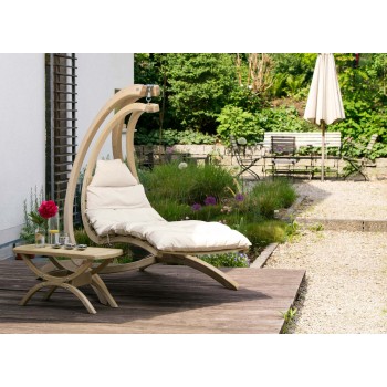 Hanging lounger SWING LOUNGER, Creme, Amazonas