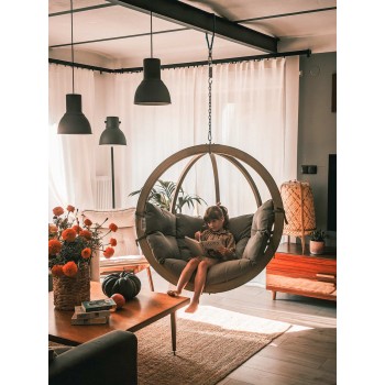 Hanging chair GLOBO CHAIR, Taupe