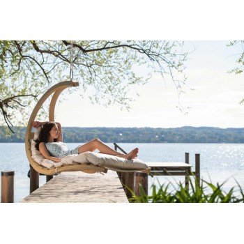 Hanging lounger SWING LOUNGER, Creme, Amazonas
