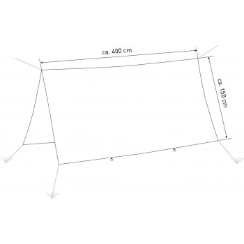 Hammock tarp TRAVELLER TARP XXL (1060 g) Hammock tarp TRAVELLER TARP XXL (1060 g)