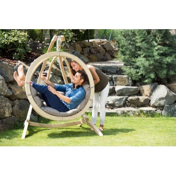 Hanging chair GLOBO CHAIR, Taupe