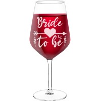 Wine Glass With Engraved Text - "Bride To Be", Best Friend Gift, Size 530ml