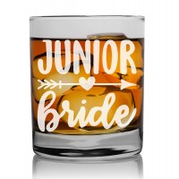 70. Dzimšanas Dienas Dāvana Vīriešiem ar Gravējumu - "Junior Bride" ,Tēva dienas viskija glāze 270ml