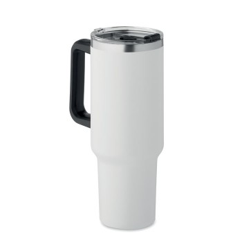 SUMA 1200 ml double wall tumbler 1200 ml double wall tumbler with straw in recycled stainless steel