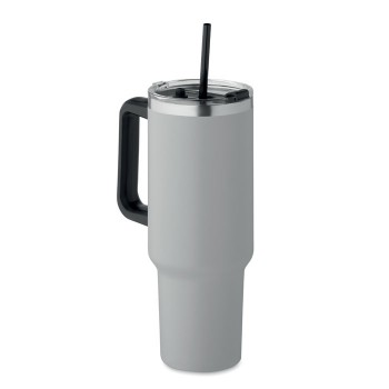 SUMA 1200 ml double wall tumbler 1200 ml double wall tumbler with straw in recycled stainless steel